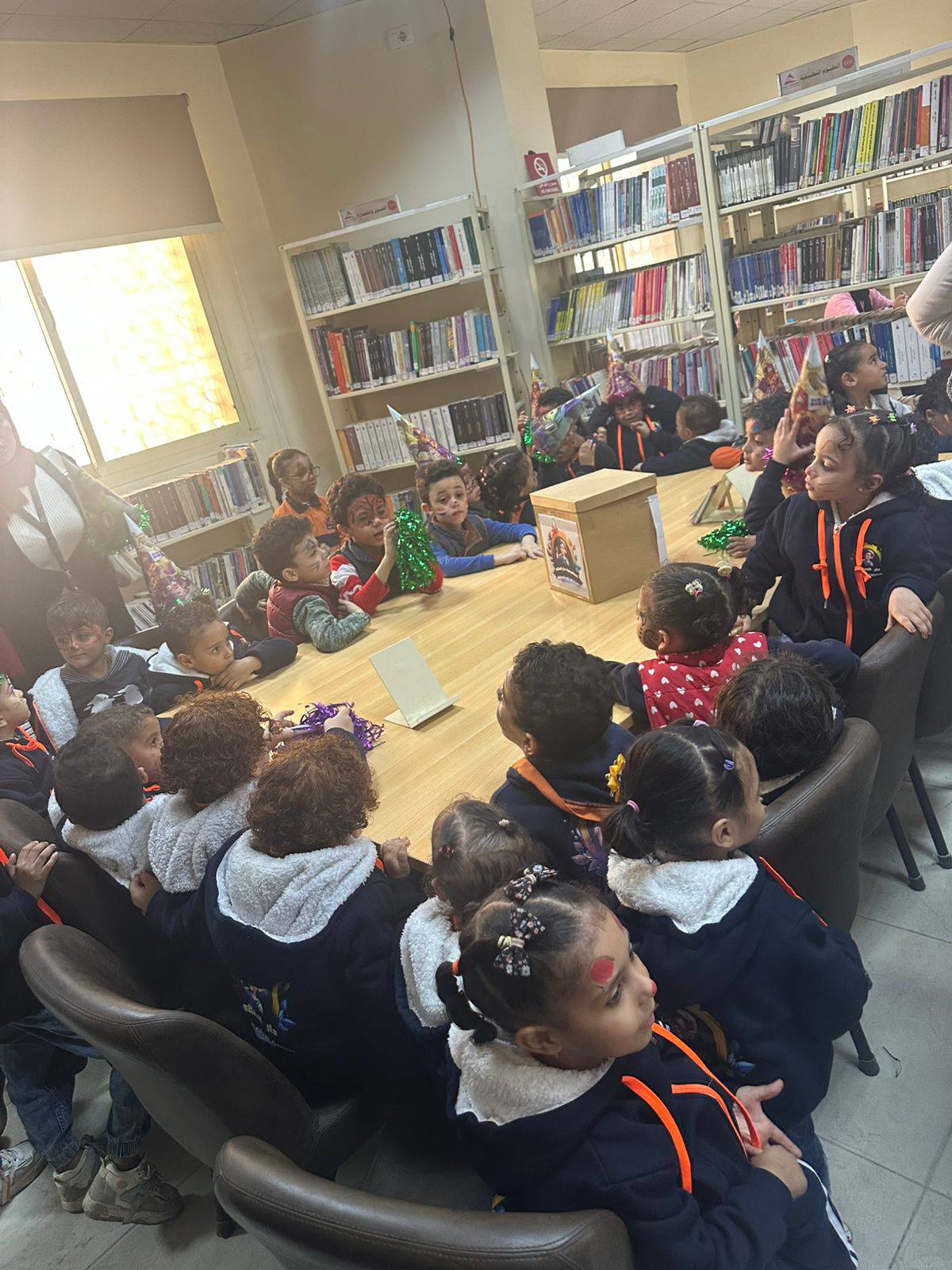 من فاعليات الاحتفال بعيد ميلاد المكتبة